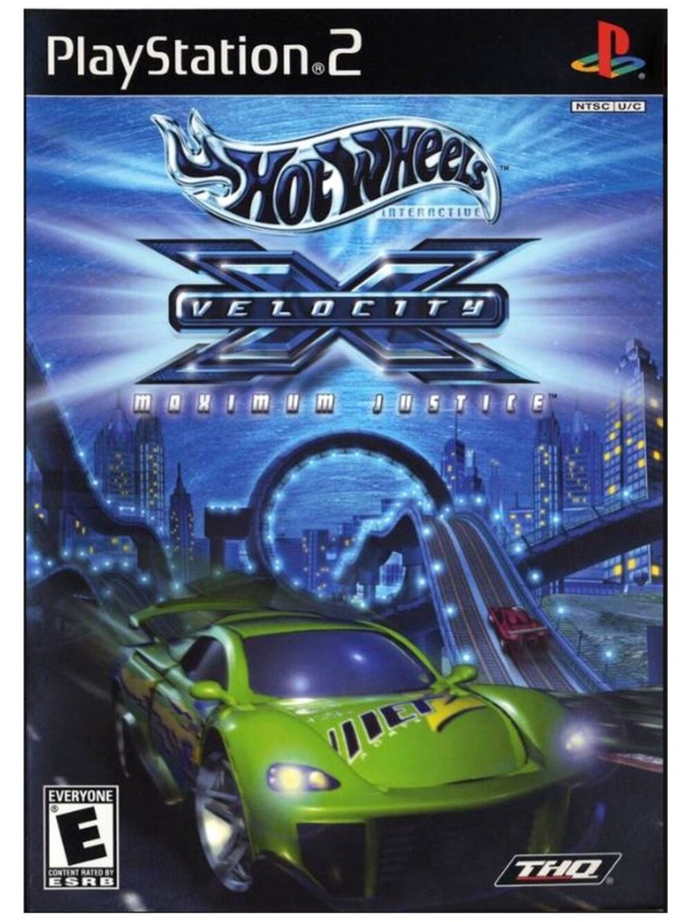 Hot Wheels Velocity X Maximum Justice Sony PS2 2002 CIB w/ Manual Reg Card